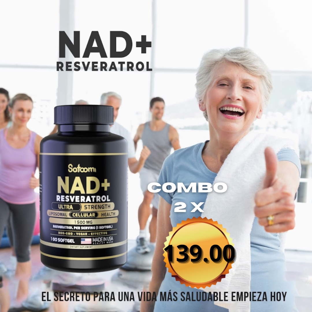 NAD + RESVERATROL 1500 MG (2 x 139 soles)