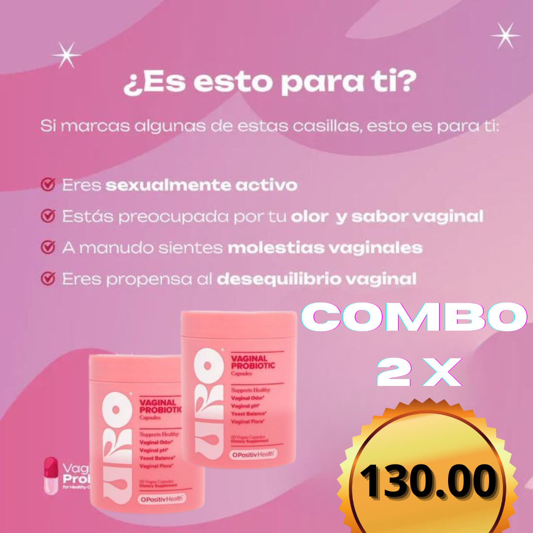 Uro Probióticos Vaginales por 60 Cápsulas (CUÍDATE DESDE ADENTRO)