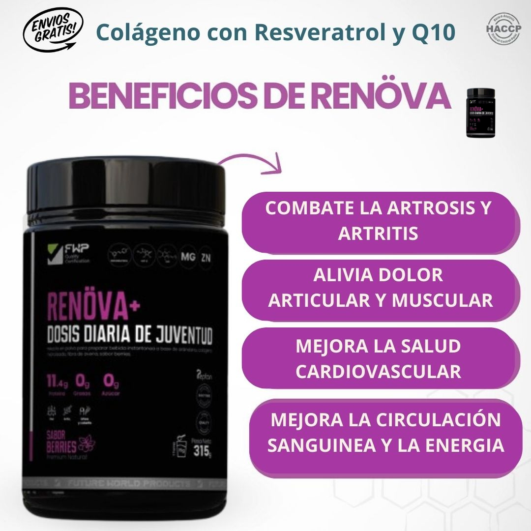 RENOVA +(Colágeno Doblemente hidrolizado) Antes Naara 🎁Al comprar automáticamente tienes un regalo