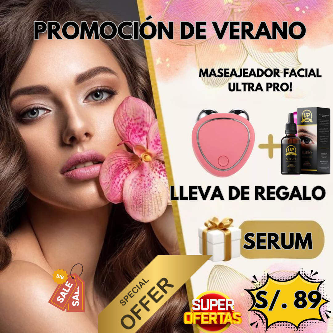 Masajeador Facial Microcorriente ULTRA PRO® - ¡Formula eficaz! 🎁(DE REGALO LLEVA 1 SERUM)