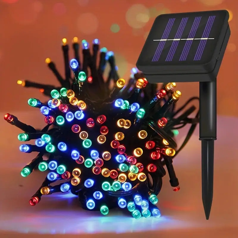 LUCES NAVIDEÑAS CON PANEL SOLAR (Navidad Resplandeciente)