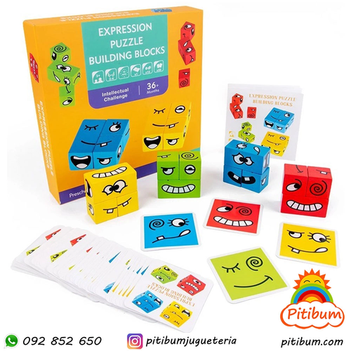 Juego de Cubos Didáctico de Emociones