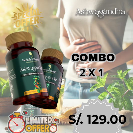 ASHAWAGANDHA 2 X 135 SOLES