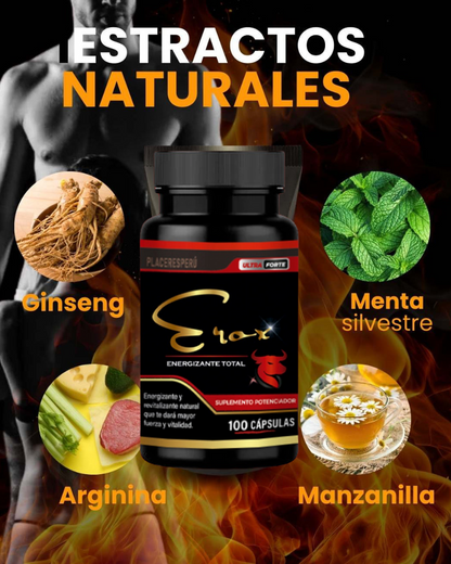 "EROX 100 CAP: Desata Tu Fuerza Sexual al Máximo" (HAZLO FELIZ EN LA CAMA A TU MUJER)