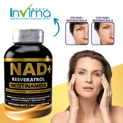 NAD + RESVERATROL 1500 MG (2 x 139 soles)