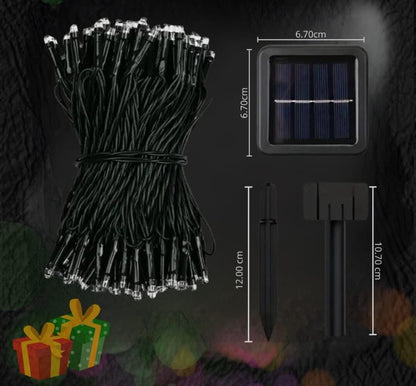 LUCES NAVIDEÑAS CON PANEL SOLAR (Navidad Resplandeciente)
