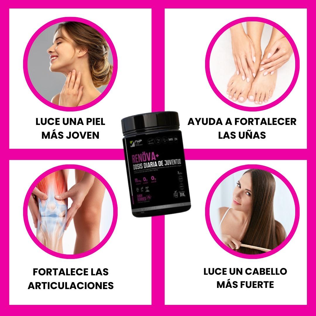 RENOVA +(Colágeno Doblemente hidrolizado) Antes Naara 🎁Al comprar automáticamente tienes un regalo
