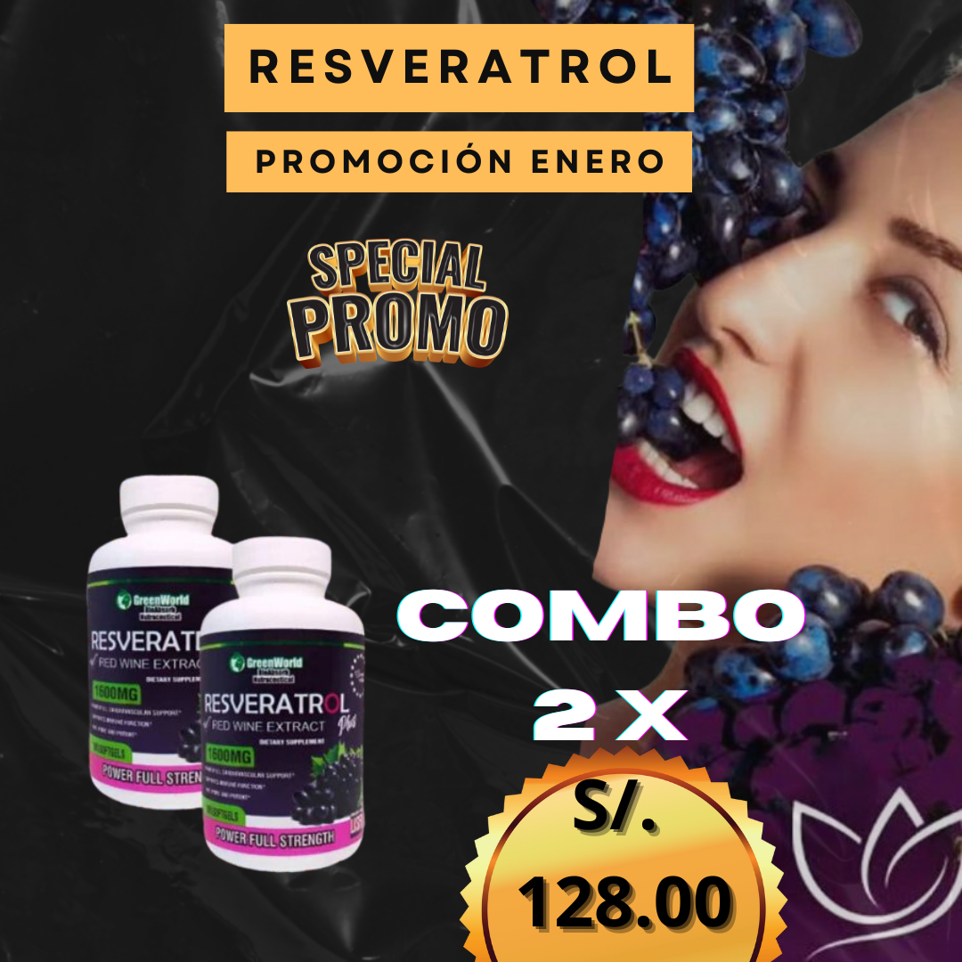 Resveratrol Premium X1600MG  The USA (Rejuvenece Ahora)