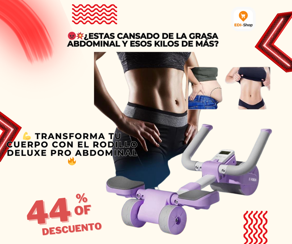 RODILLO ABDOMINAL DELUXE PRO 2024 (Te Ayuda a Transformar tu Abdomen)