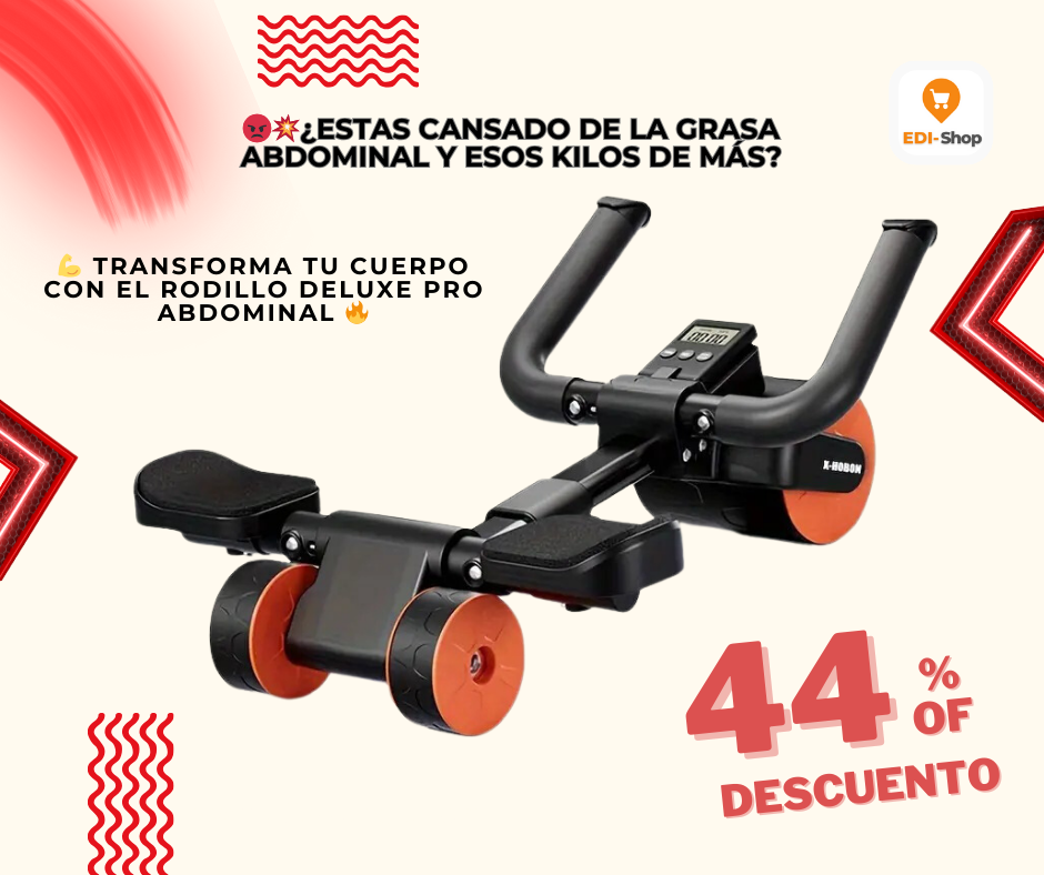 RODILLO ABDOMINAL DELUXE PRO 2024 (Te Ayuda a Transformar tu Abdomen)