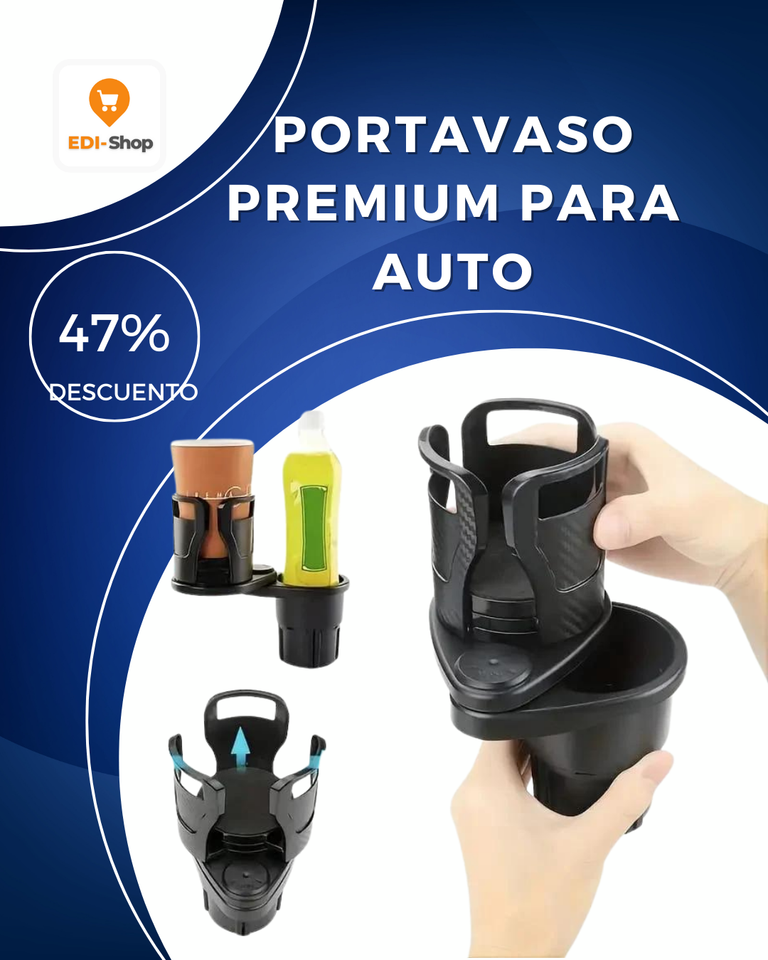 PORTAVASO PREMIUM PARA AUTO (La Solución Perfecta Para Tu Comodidad)