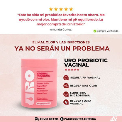 Uro Probióticos Vaginales por 60 Cápsulas (CUÍDATE DESDE ADENTRO)